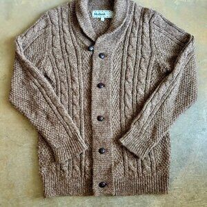 Mollusk Surf Cable Knit Fisherman Cardigan – S